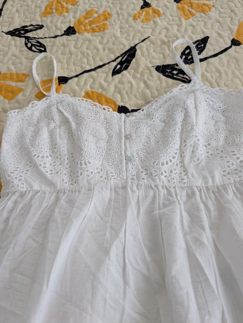 Rachel Ashwell White 100% Nightgown Size L - Picture 3 of 13